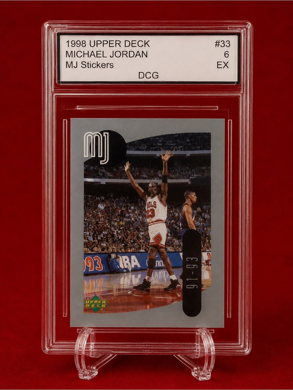 Upper Deck 1998 MJ Sticker - Michael Jordan Chicago Bulls